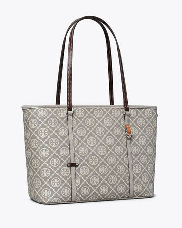 Tory Burch T Monogram small zip tote bag