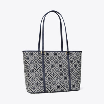Tory T Monogram Small Zip Tote bag