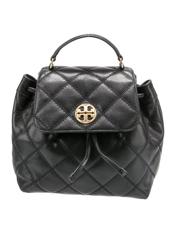 Willa quilted smooth leather backpack