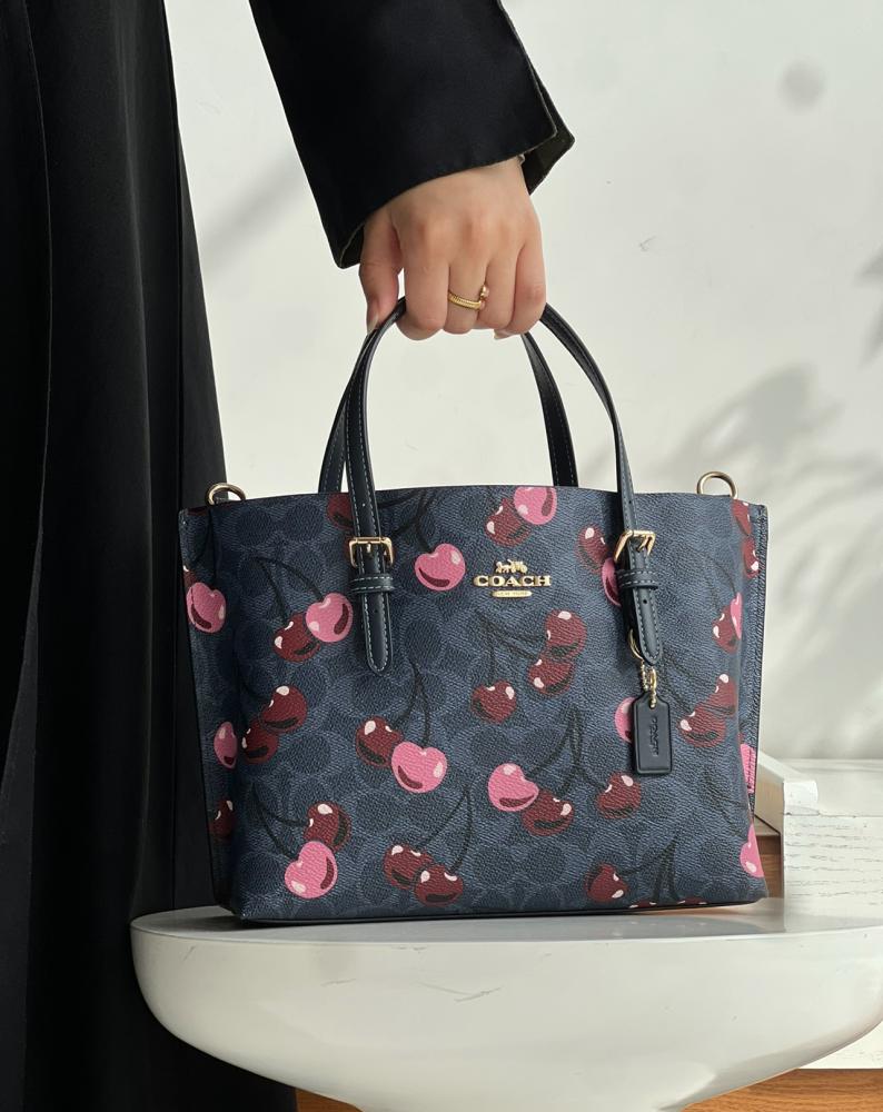 Coach Mollie Tote 25 cherry
