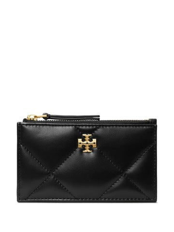 Kira Diamond Quilt Zip Card Case