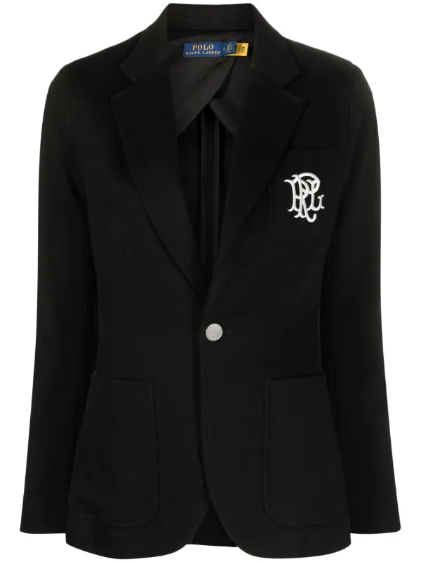 Lauren Ralph Lauren Black Slim Fit Anfisa Bullion Jacquard Blazer