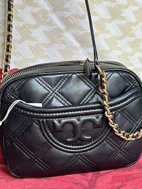 Tory Burch FLEMING SOFT CAMERA BAG Crossbody/ Black