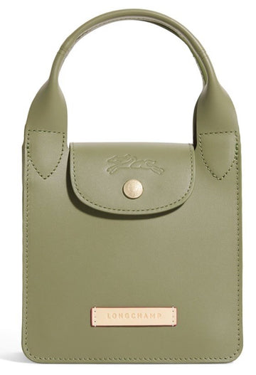 Longchamp Green Extra Small Leather Le Pliage Du Jardinier Bag