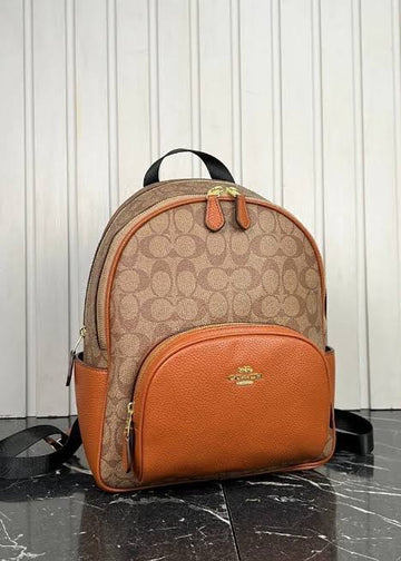 COACH COURT BACKPACK IN SIGNATURE CANVAS CZ176 BROWN