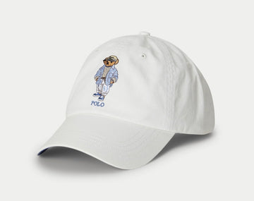 Polo Ralph Lauren Men's Beach Royal Blue Embroidered Polo Bear Chino Hat