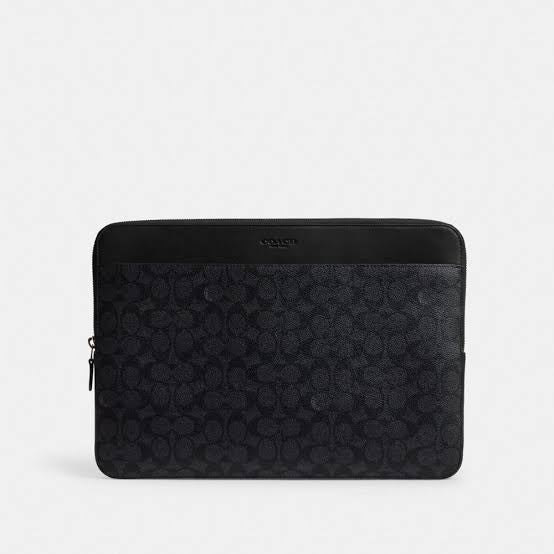 COACH
LAPTOP CASE IN SIGNATURE CANVAS - Laptop bag - charcoal