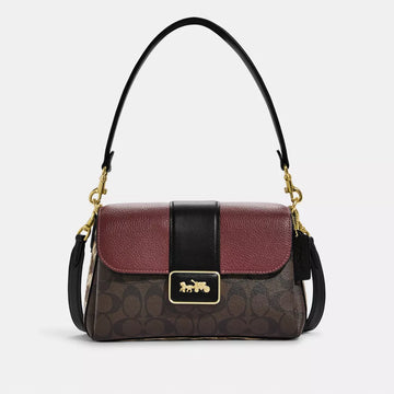 Coach Grace Shoulder Bag In Canvas Leather