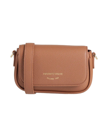 Emporio Armani Pebbled Leather Mini Crossbody Bag.
