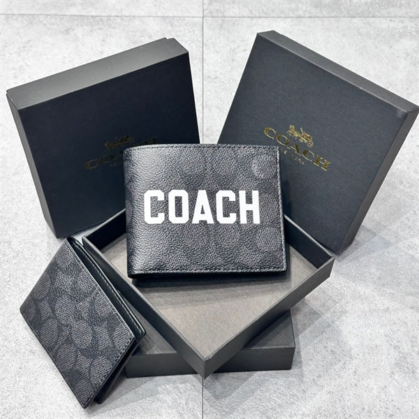 This item is a Coach 3-In-1 Wallet in Signature Canvas with Coach Graphic.