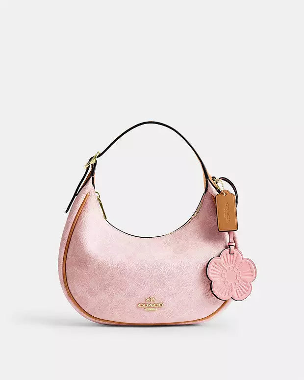 Emily Shoulder Bag In Signature Canvas With Charms