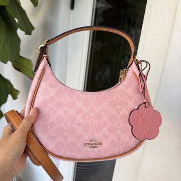 Emily Shoulder Bag In Signature Canvas With Charms