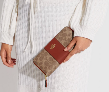 Coach Slim Accordion Zip Wallet