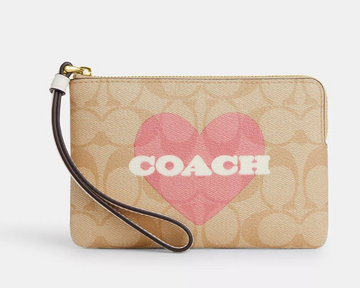 Coach Corner Zip Wristlet