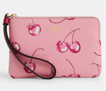 Coach Corner Zip Wristlet