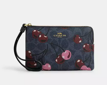 Coach Corner Zip Wristlet