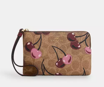 Coach Corner Zip Wristlet