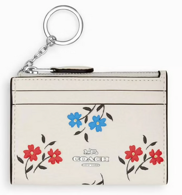 Coach Mini Skinny ID Case with a floral print