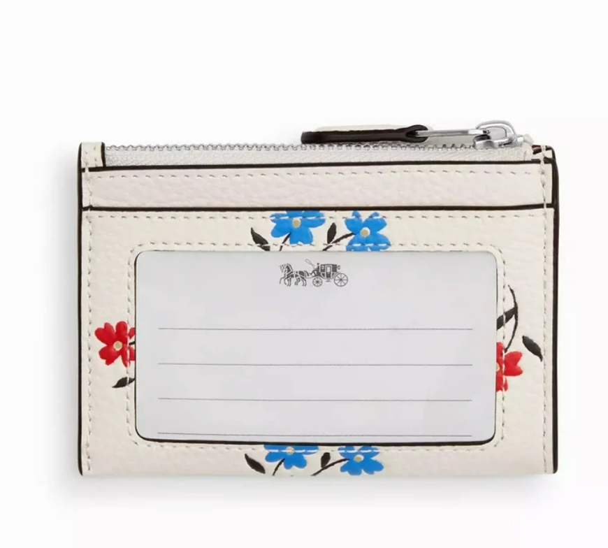 Coach Mini Skinny ID Case with a floral print