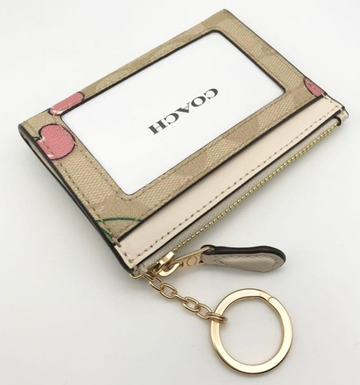 Coach leather card case