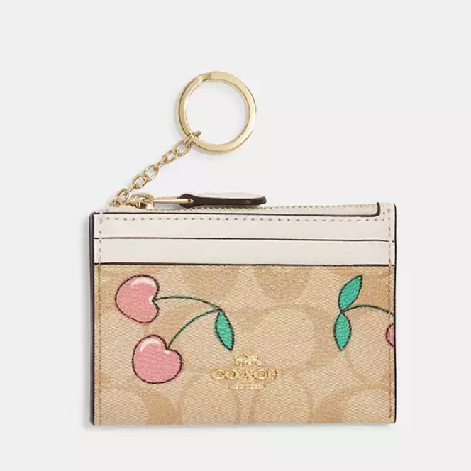 Coach leather card case