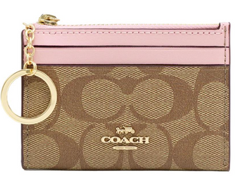 Coach leather card case