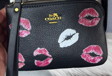 Coach Corner Zip Wristlet