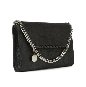 Stella McCartney black Falabella Continental clutch