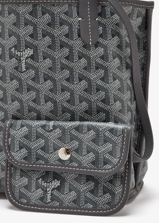 Goyard Anjou Mini reversible tote bag in grey