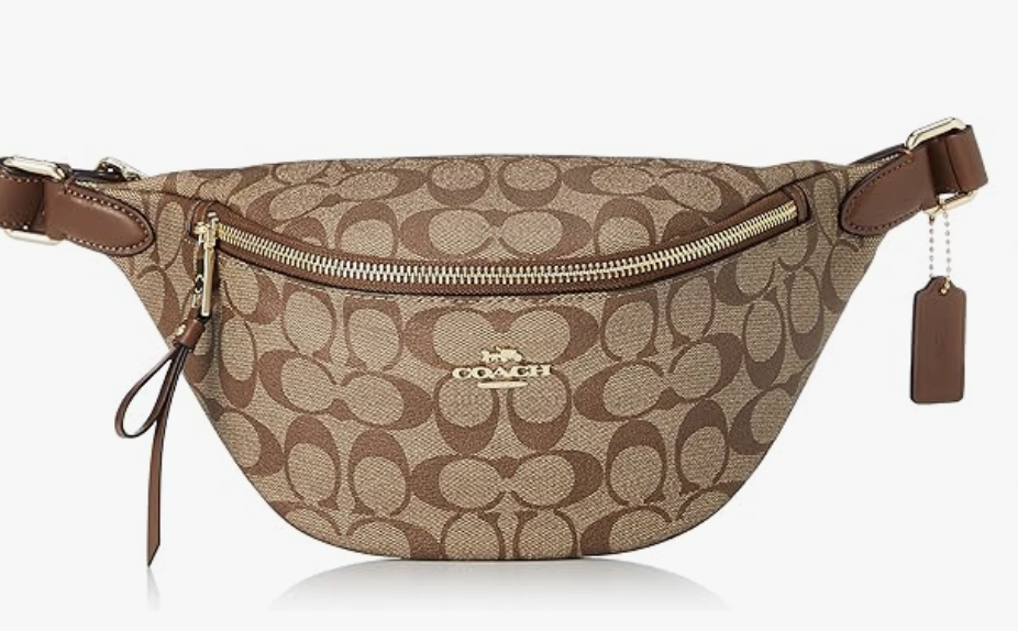 Coach belt bag in signature canvas